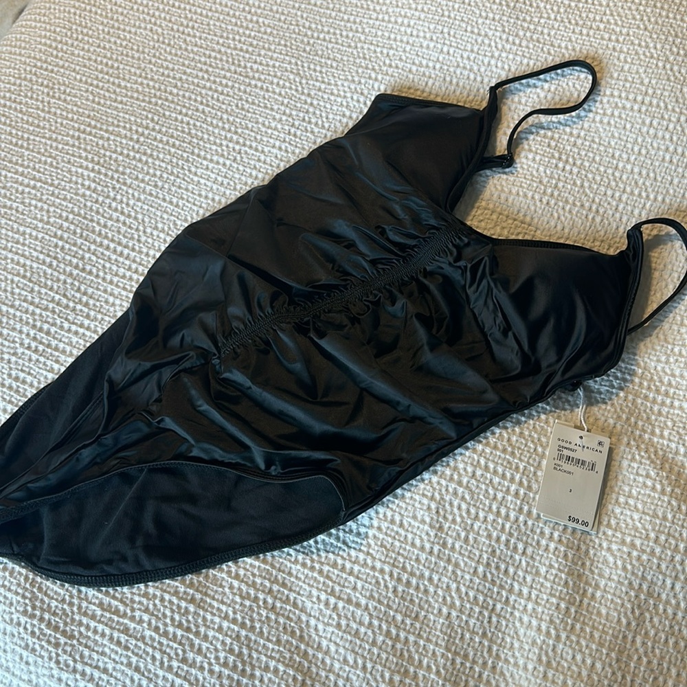 Good American ruched swimsuit